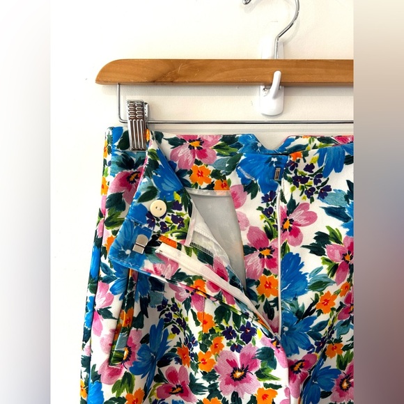 ZARA Floral High Rise Cropped Pants – Size 28/M (Fit Small) - Picture 4 of 6